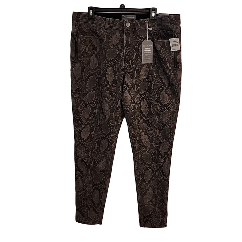 Wit & Wisdom Gray Python Snake Jeans, 18, NWT NWT - image 1
